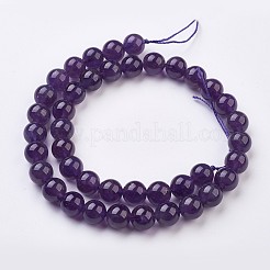 Природный аметист нитей бисера&nbsp;G-J376-20-10mm