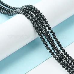Натуральный черный турмалин бисер нитей&nbsp;LS-G-F748-Y01-02