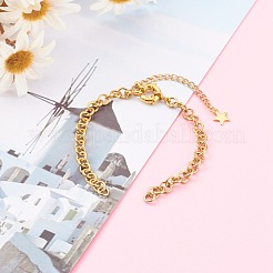 Изготовление браслета-цепочки Rolo из нержавеющей стали 304&nbsp;AJEW-JB00939