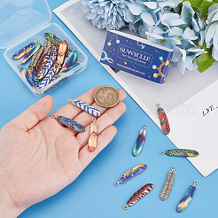 40шт 10 цвета подвески из сплава с покрытием стойки&nbsp;FIND-SC0009-91