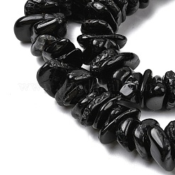 Натуральный черный турмалин бисер нитей&nbsp;LS-G-A285-A07-01