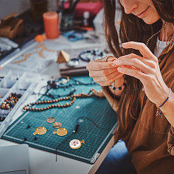 Наборы для изготовления ожерелий из сплава своими руками&nbsp;DIY-CA0007-66