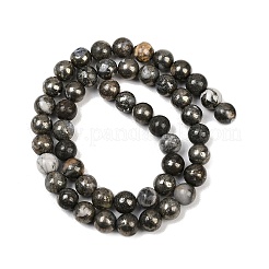 Природного пирита бисер нитей&nbsp;G-G839-01-8mm