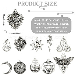 50шт 10 стиля подвески из сплава в тибетском стиле&nbsp;FIND-CJ0004-30