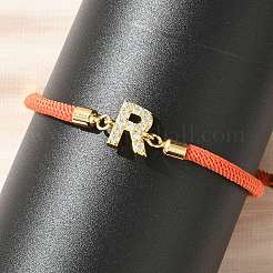 Регулируемые браслеты из нейлона&nbsp;LS-BJEW-C096-01G-18