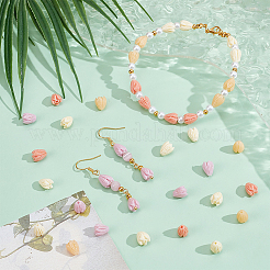 100 шт. 4-х цветные синтетические коралловые бусины&nbsp;CORA-NB0001-04A