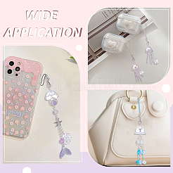 5 шт. 5 стиля цепочки для телефона из цинкового сплава и смолы&nbsp;HJEW-ME0001-06