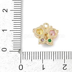 Латунные микро проложить кубического циркония подвески&nbsp;KK-Z094-16G-01