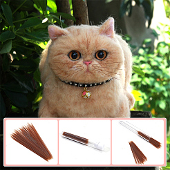 Пластиковые имитирующие усы животных для рукоделия и валяния&nbsp;DIY-WH0430-904C-04