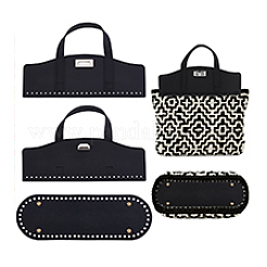 1 шт. овальное дно из искусственной кожи и 1 шт. ручки для сумки&nbsp;DIY-PH0032-53