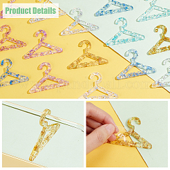 30 шт. 6-цветные прозрачные акриловые аксессуары для демонстрации сережек&nbsp;EDIS-PH0001-75