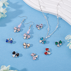 40 шт. 10-х цветные подвески из цинкового сплава и страз&nbsp;FIND-PH0028-62P