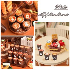 40 шт. смоляные кофейные модели украшений&nbsp;AJEW-CJ0001-74