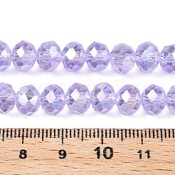 Стеклянные бусины с гальваническим покрытием &nbsp;LS-EGLA-A044-T8mm-B17