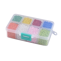 12/0 8-х цветные круглые стеклянные бусины&nbsp;SEED-JP0007-14