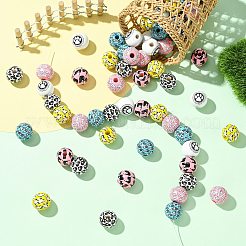 60шт 6 вида деревянных бусин&nbsp;WOOD-CJ0002-40