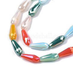 Стеклянные бусины с гальваническим покрытием &nbsp;EGLA-Q026-013