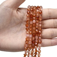 Натуральный красный агат бисер нитей&nbsp;G-Z119-A02-01