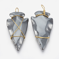 Немагнитные синтетические гематит подвески&nbsp;G-T094-09