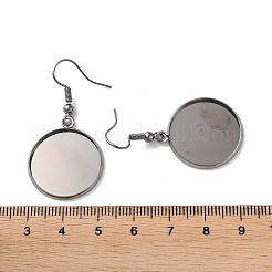 Железные крючки для сережек с покрытием стойки&nbsp;EJEW-D091-01F-B