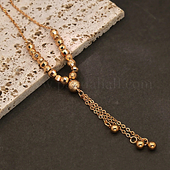 Женские латунные ожерелья с подвеской в виде круглого шара и бусинами&nbsp;SP7197