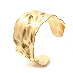 Текстурированные браслеты-манжеты из нержавеющей стали 304 для женщин&nbsp;STAS-Z108-09G-02