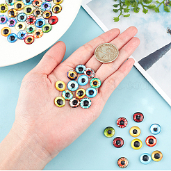 Стеклянные кабошоны с плоской задней стенкой&nbsp;GGLA-PH0007-93A