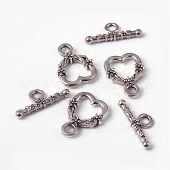 Застежки тоггл в тибетском стиле &nbsp;X-LF1086Y-NF