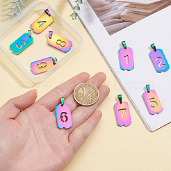 9 шт. 9 стиля вакуумного покрытия PVD из нержавеющей стали 304 подвески&nbsp;STAS-UN0024-06