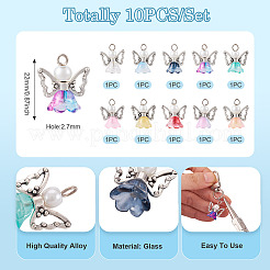 10 шт. подвески из сплава стекла&nbsp;PALLOY-TAC0150