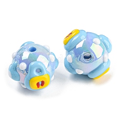 Ручная роспись акрилом с эмалевыми бусинами&nbsp;MACR-K354-18B