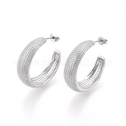 Латунь серьги&nbsp;KK-T074-46P