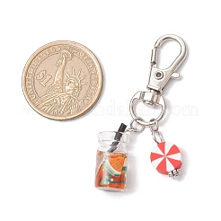 Подвеска для напитков из полимерной глины и стекла ручной работы&nbsp;HJEW-JM03340