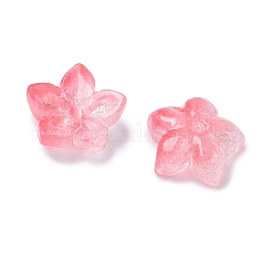 Окрашенные и нагретые стеклянные колпачки для бусин&nbsp;GLAA-Z019-02M