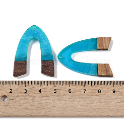 Подвески из смолы и дерева&nbsp;WOOD-F015-16F