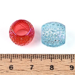 УФ-покрытие прозрачные акриловые европейские бусины&nbsp;TACR-T029-08M