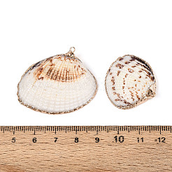 Гальванические подвески с морской раковиной&nbsp;X-SSHEL-T006-04