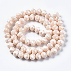 Стеклянные бусины с гальваническим покрытием &nbsp;EGLA-A034-P2mm-A17