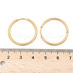 Серьги-кольца Huggie Hoop из нержавеющей стали 304 с ионным покрытием (IP)&nbsp;LS-EJEW-F111A-25mm-G