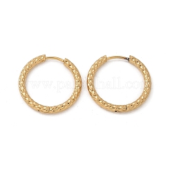 Серьги-кольца из нержавеющей стали 304 с ионным покрытием (IP)&nbsp;X-EJEW-M218-01C-G