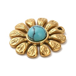 Подвески из синтетической бирюзы&nbsp;STAS-R009-05G-06