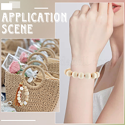 Натуральные незаконченные деревянные бусины&nbsp;WOOD-SP0001-62E