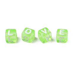 Прозрачные акриловые бусины&nbsp;X1-TACR-ywc0001-01G