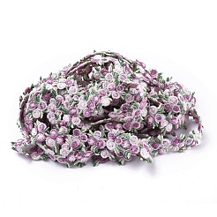 Лента с цветочной отделкой из полиэстера&nbsp;OCOR-WH0057-18G