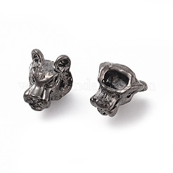 Сплавочные овальные бусины тибетского стиля &nbsp;X1-PALLOY-F257-05B