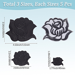 15 шт. 3 стиля термонашивки на ткань&nbsp;FIND-CY0001-18