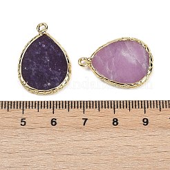 Подвески из натурального лепидолита&nbsp;G-K347-08G-02