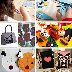 Полиэфирный войлок&nbsp;DIY-WH0146-04U