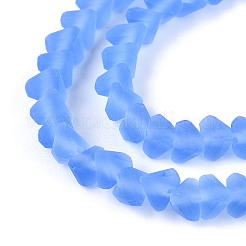 Матовые прозрачные стеклянные бусины&nbsp;X1-GLAA-N016-4mm-05