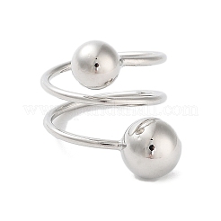 Стойки с покрытием латунные кольца манжеты&nbsp;RJEW-D025-06P